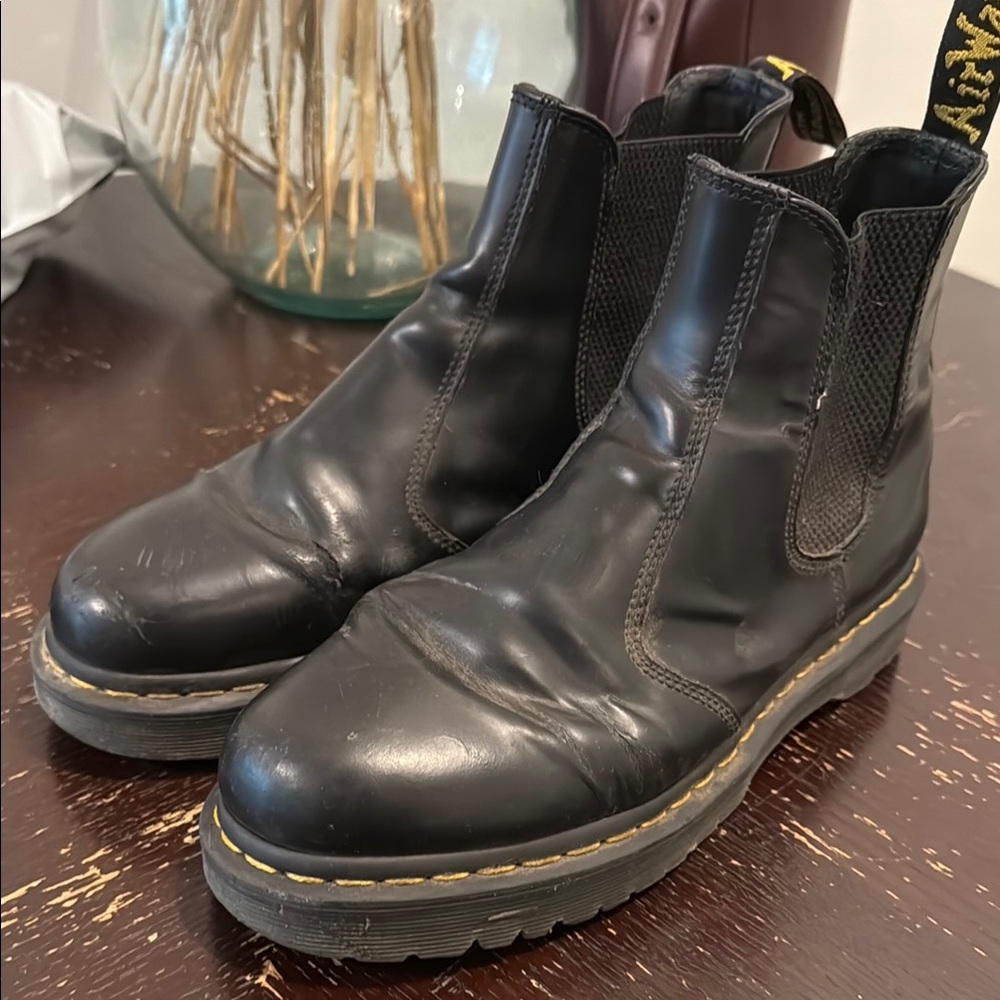 Dr. Martens Black Leather Chelsea Boots
